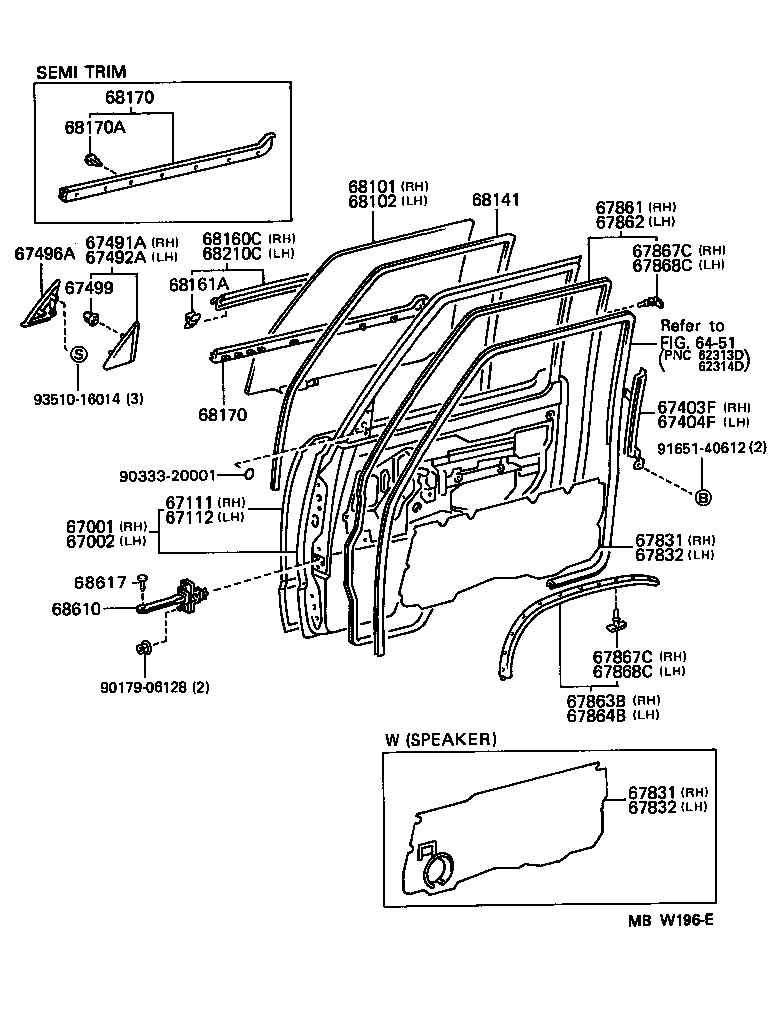 67801-28050 COVER, FRONT DOOR SERVICE HOLE, RH product image