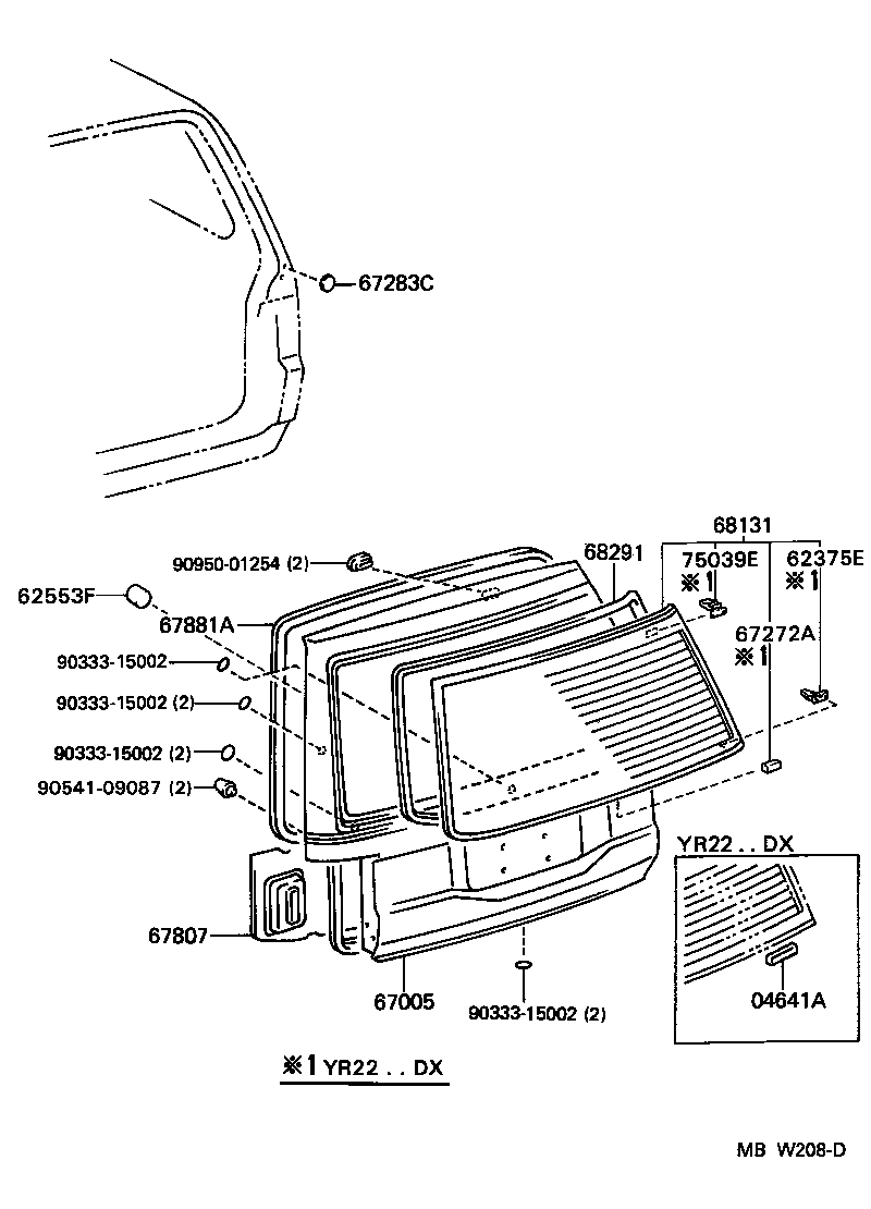 67005-28670 PANEL SUB-ASSY, BACK DOOR product image