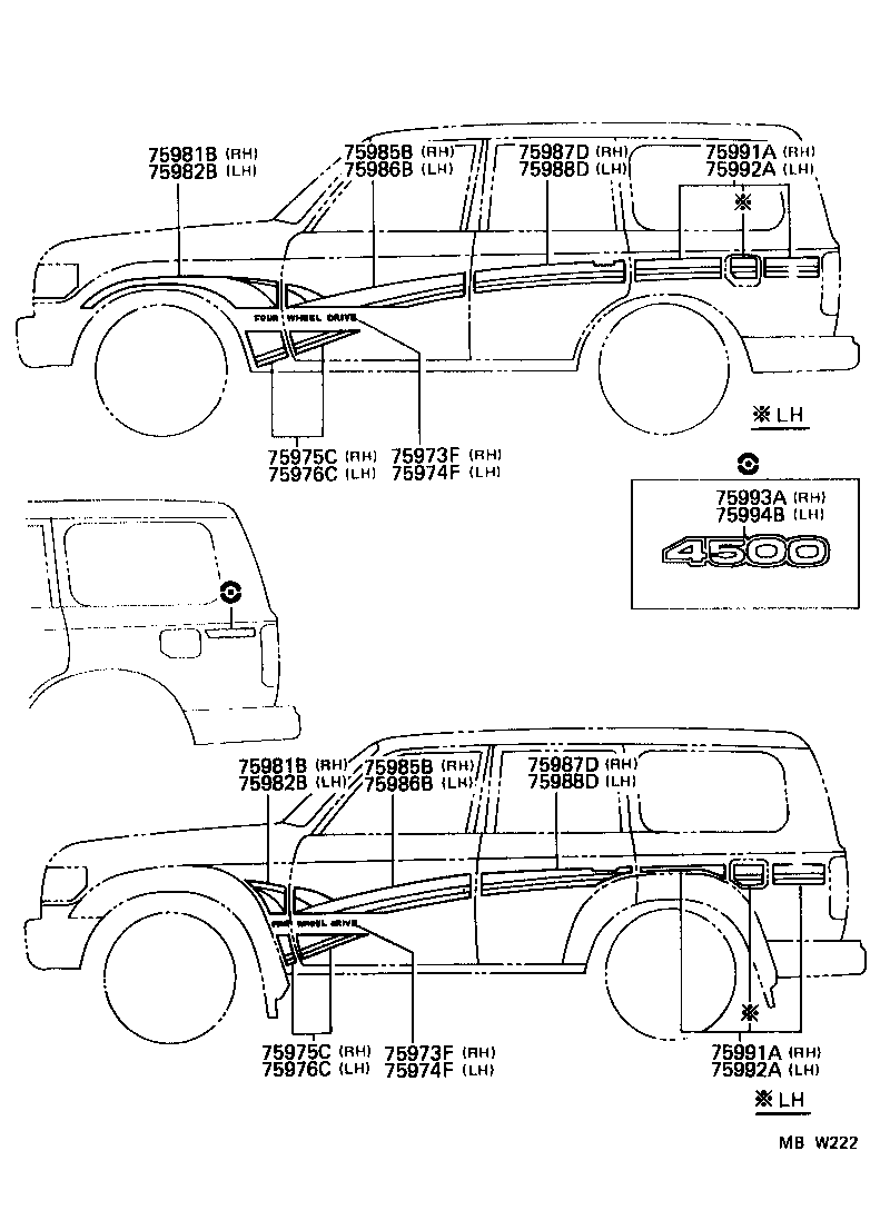 75981-60270 STRIPE, FENDER, RH product image