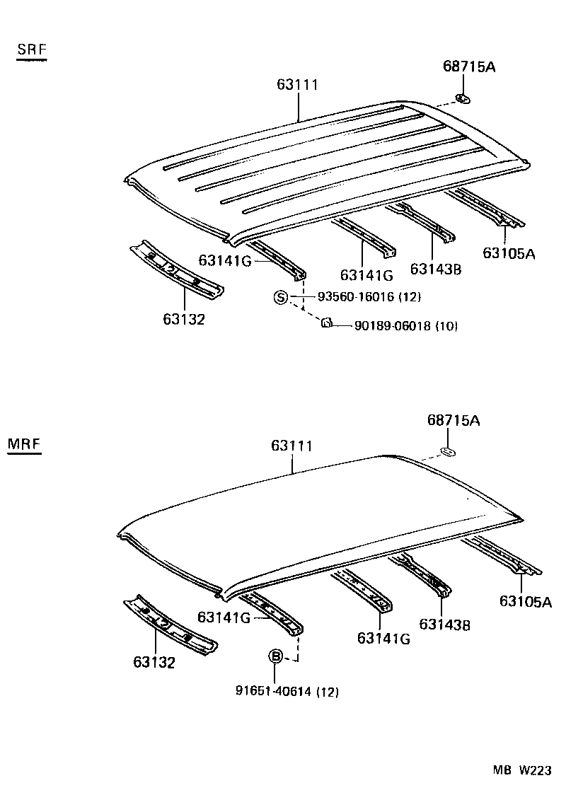 63105-28040 FRAME SUB-ASSY, BACK DOOR OPENING product image