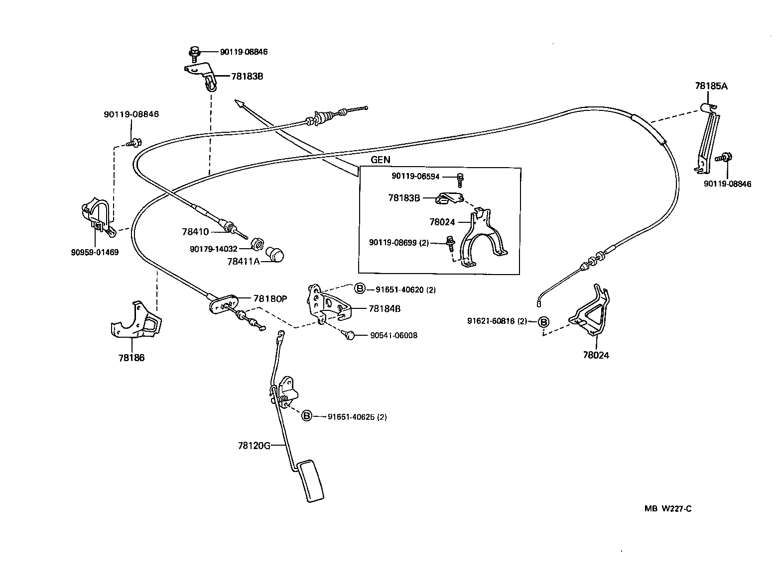 78100-60020 LINK ASSY, ACCELERATOR product image