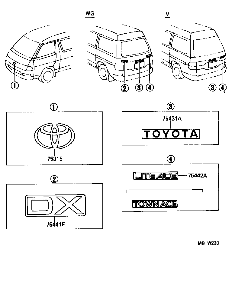 75315-28040 ORNAMENT, RADIATOR GRILLE product image