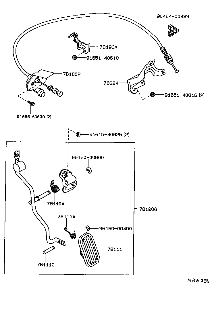78180-2B070 CABLE ASSY, ACCELERATOR CONTROL product image