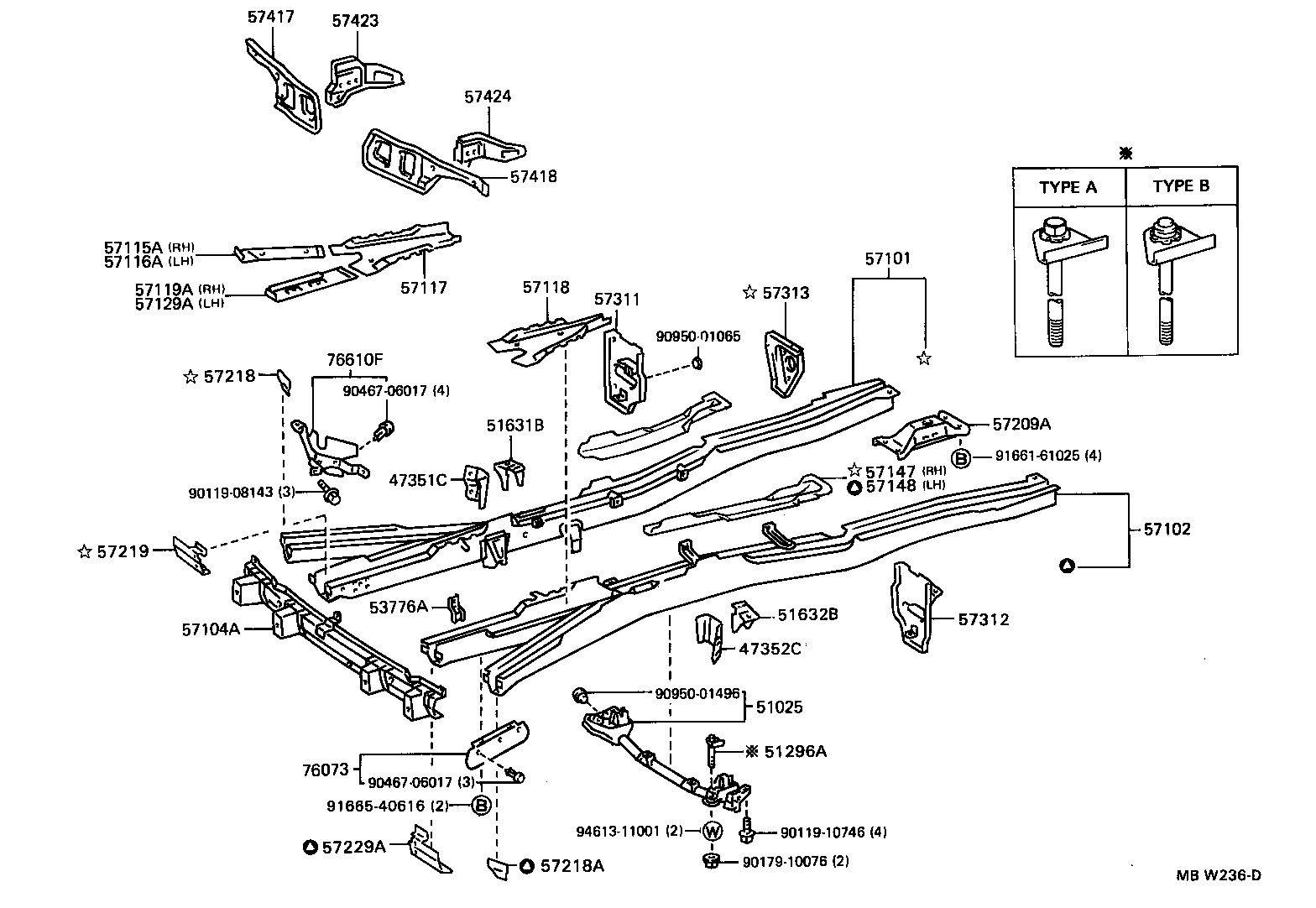 51025-28080 MEMBER SUB-ASSY, ENGINE FRONT MOUNTING product image