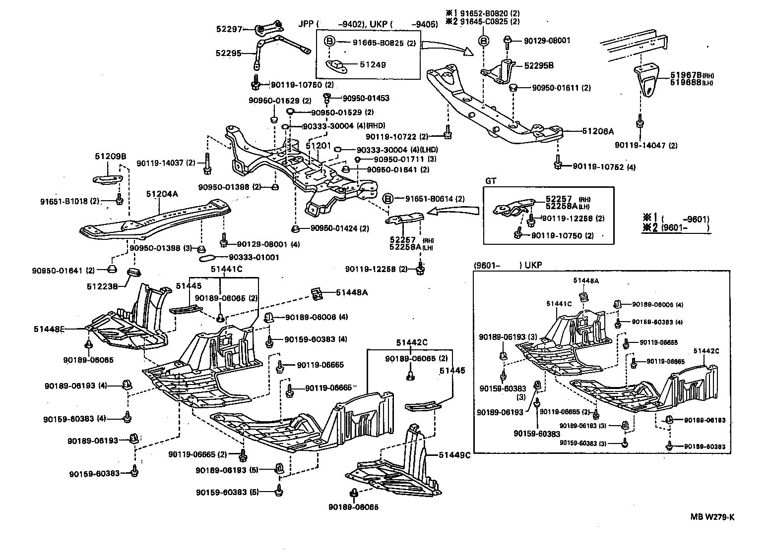 51201-20251 CROSSMEMBER SUB-ASSY, FRONT SUSPENSION product image