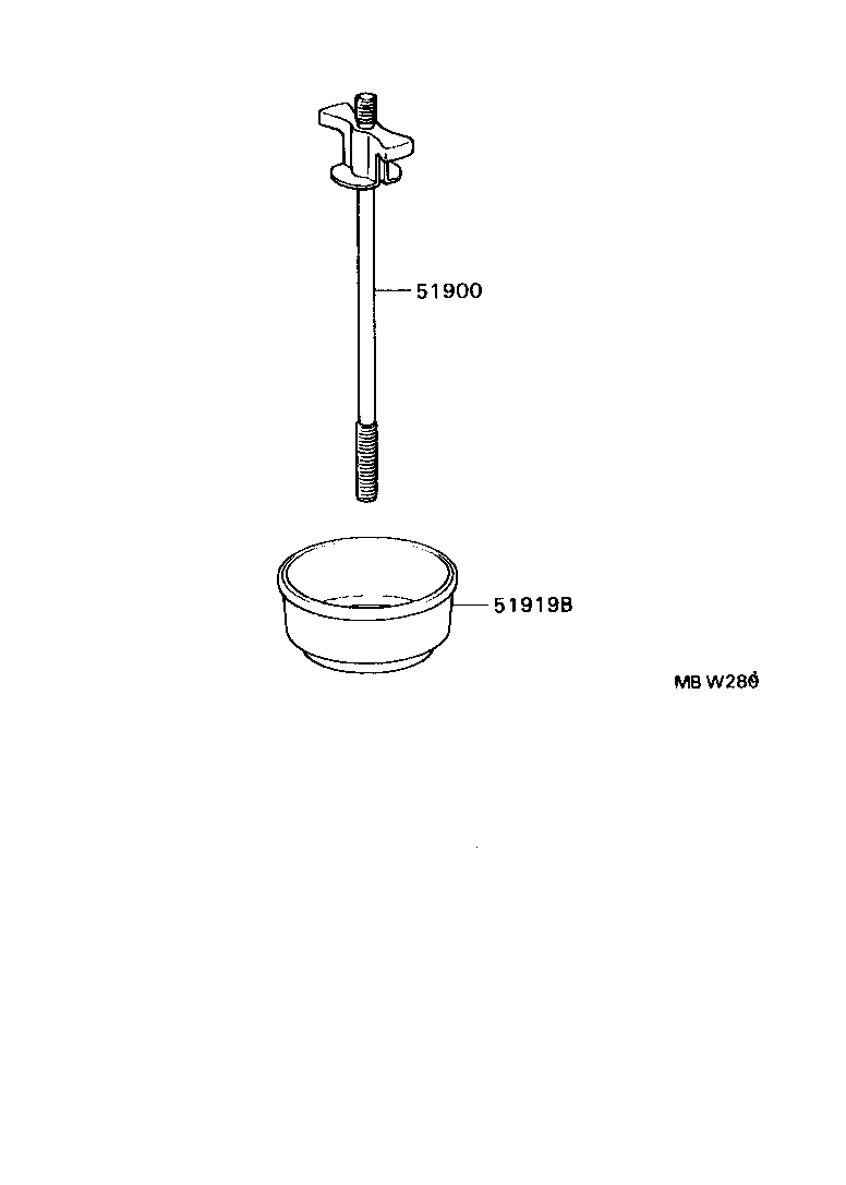 51900-20180 CARRIER ASSY, SPARE WHEEL product image