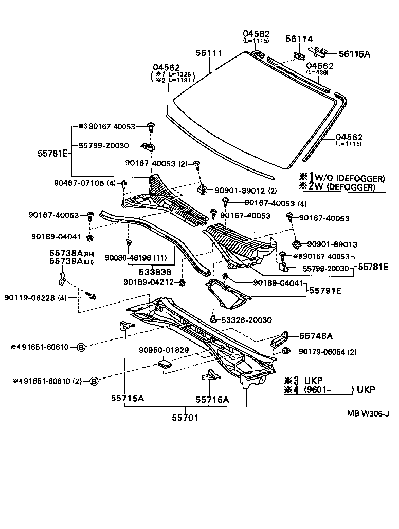 56101-05010 GLASS, WINDSHIELD product image