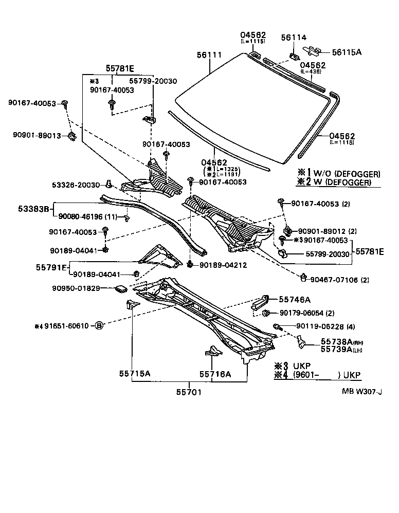 56101-05010 GLASS, WINDSHIELD product image