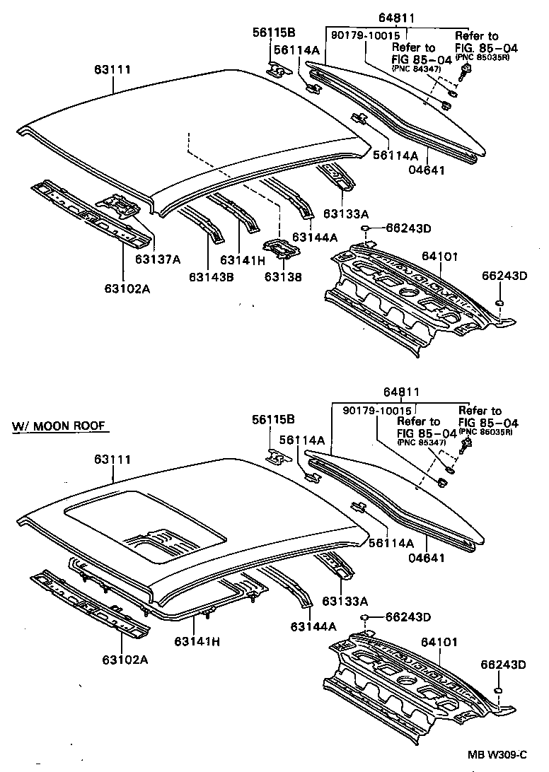 64811-2B720 GLASS, BACK WINDOW product image