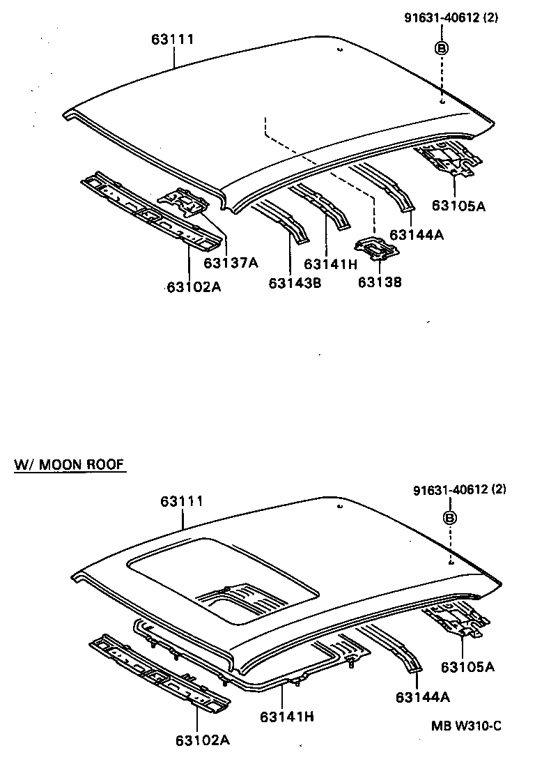 64811-2B720 GLASS, BACK WINDOW product image