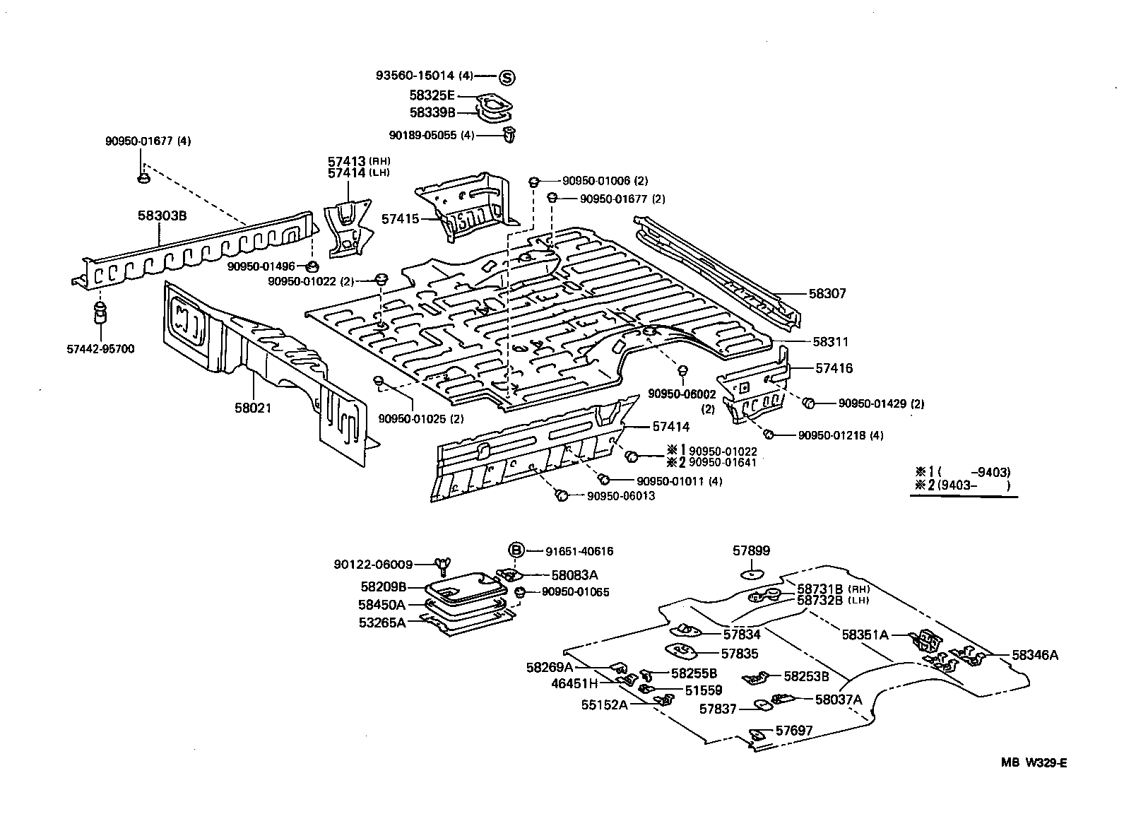 57068-28100 MEMBER SUB-ASSY, REAR FLOOR REAR CROSS, INNER product image