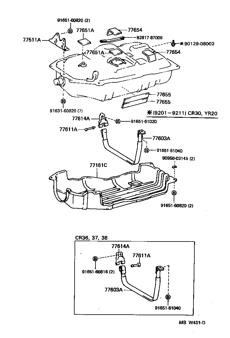 77017-28130 TUBE SUB-ASSY, FUEL TANK VENT product image