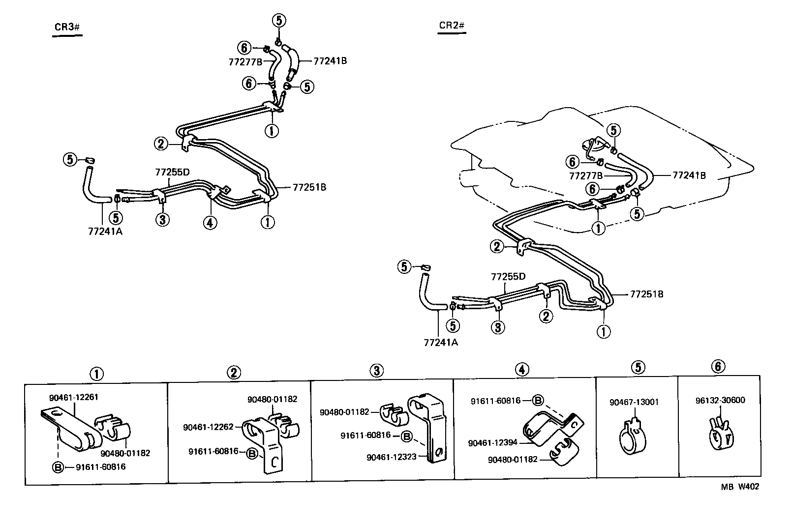 77017-28130 TUBE SUB-ASSY, FUEL TANK VENT product image