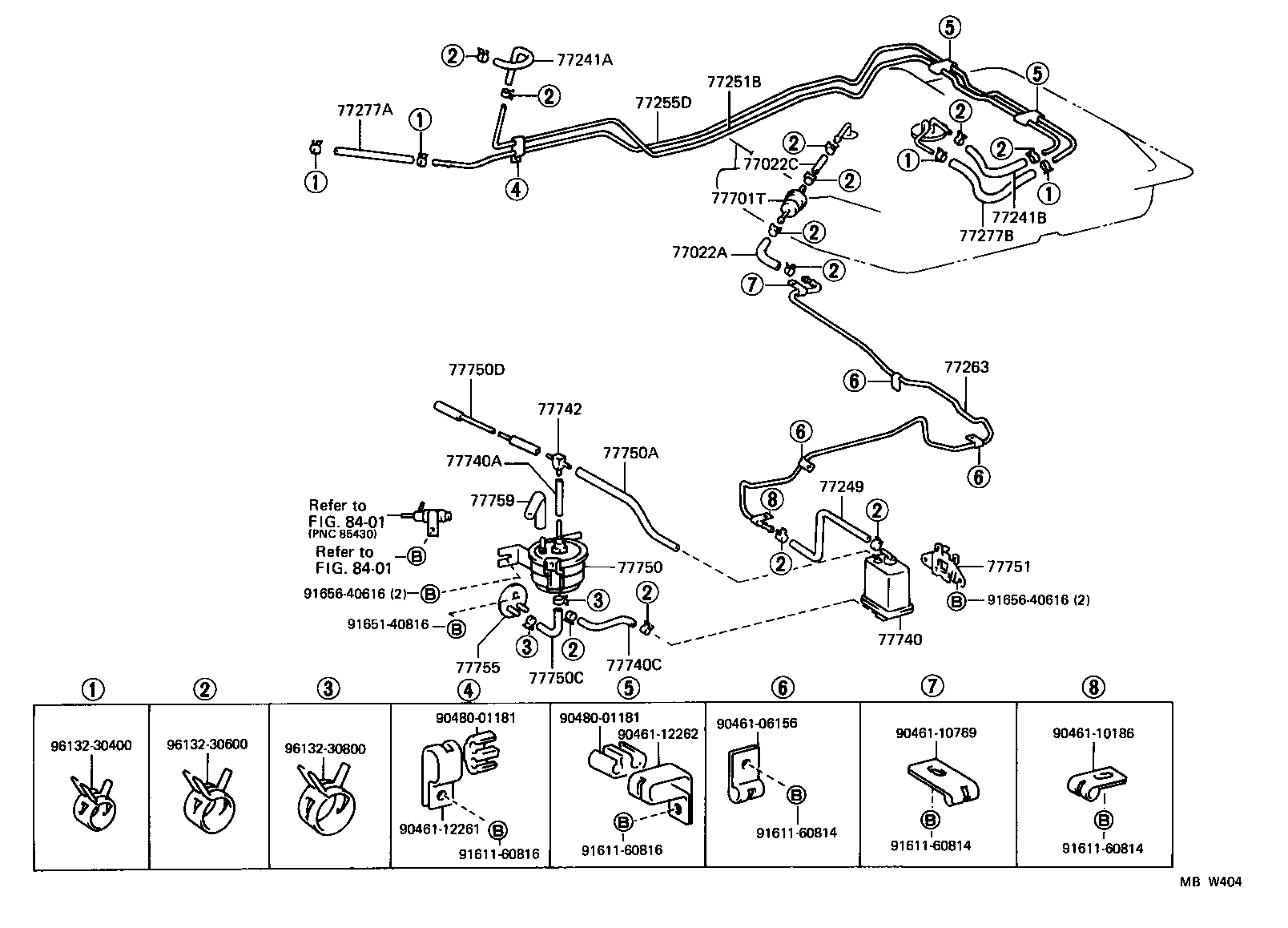 77017-28080 TUBE SUB-ASSY, FUEL TANK VENT product image