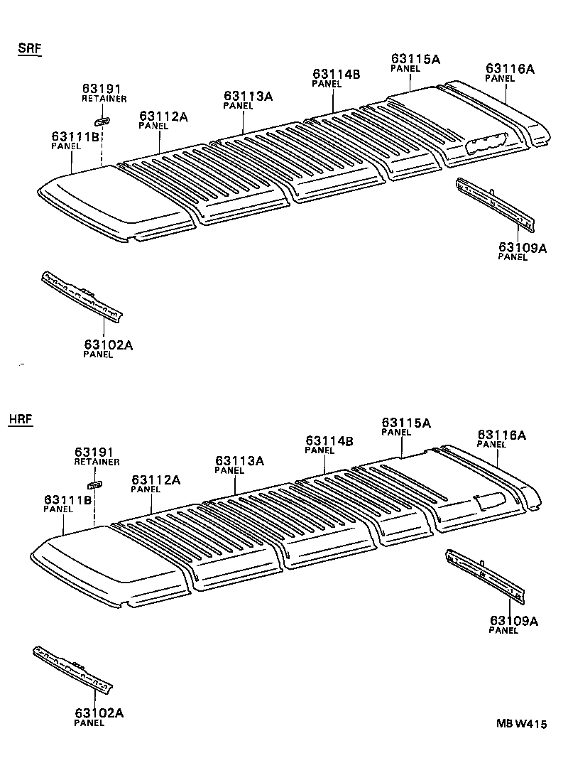 63208-90B02 REINFORCEMENT, ROOF PANEL, NO.8 product image