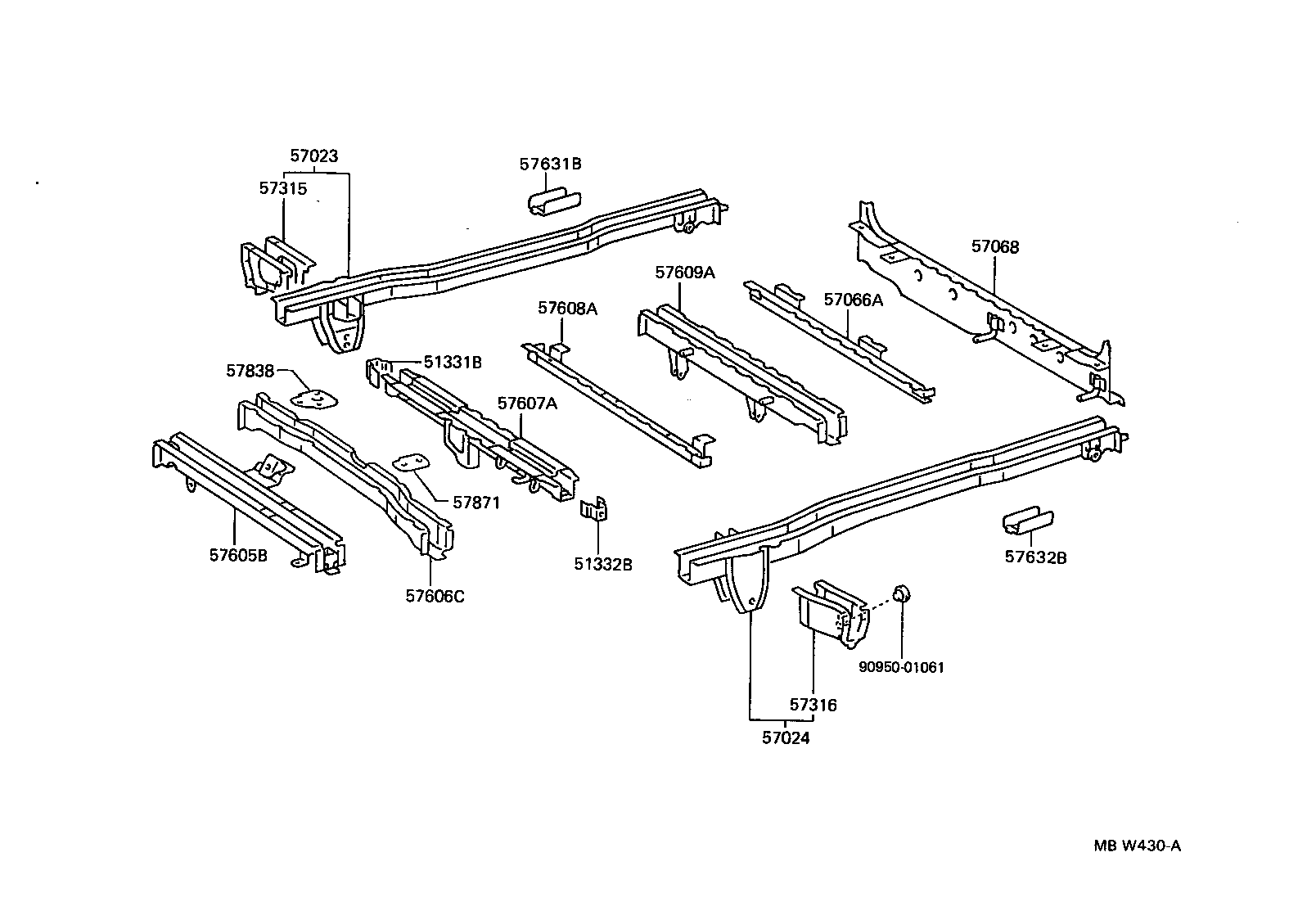 58021-28180 PANEL SUB-ASSY, HEADER product image