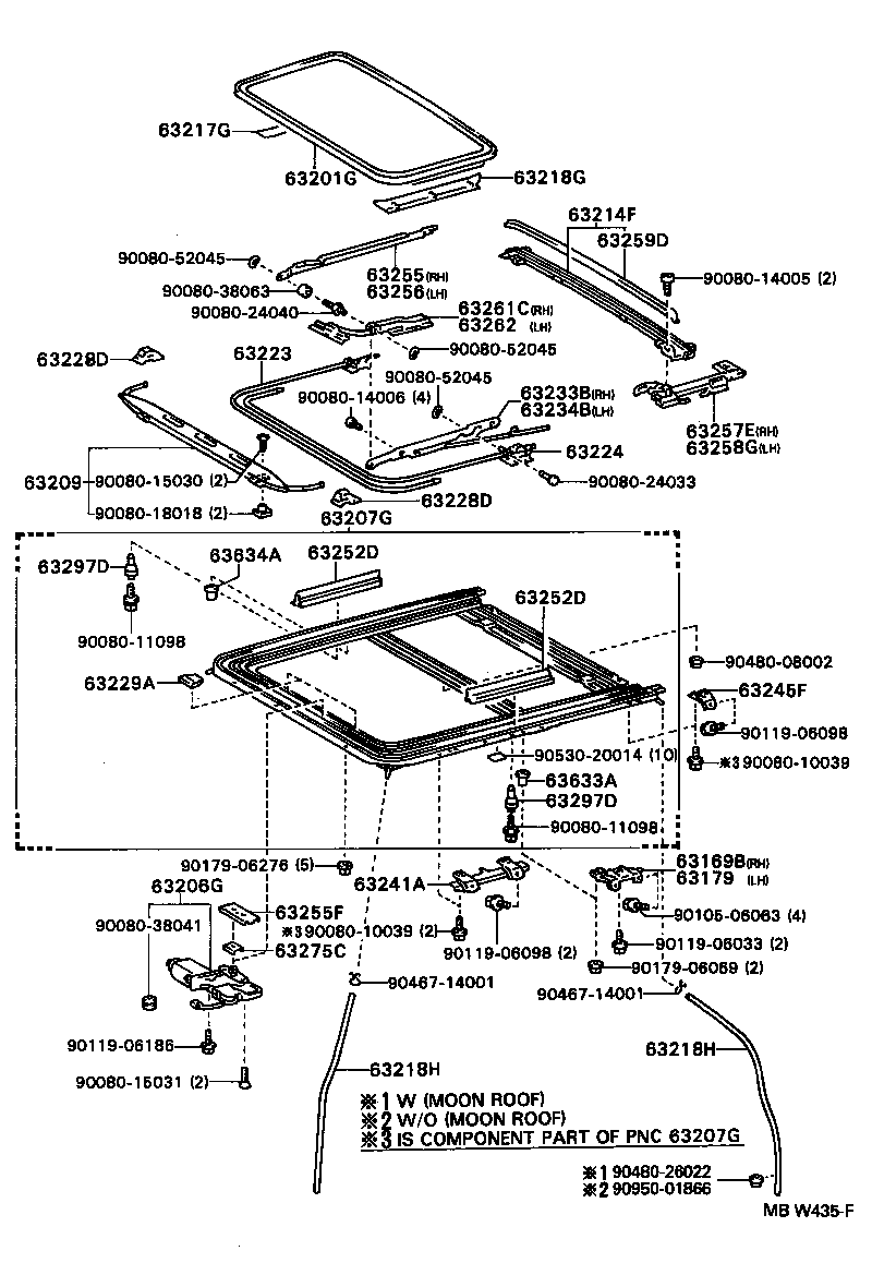 64811-2B720 GLASS, BACK WINDOW product image
