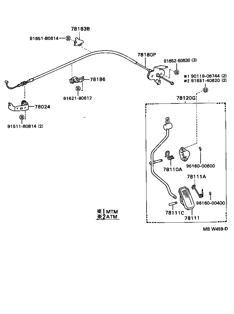78180-2B780 CABLE ASSY, ACCELERATOR CONTROL product image