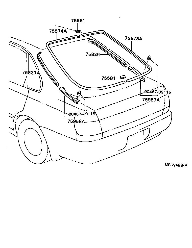 75813-20410-G0 MOULDING, BACK DOOR product image