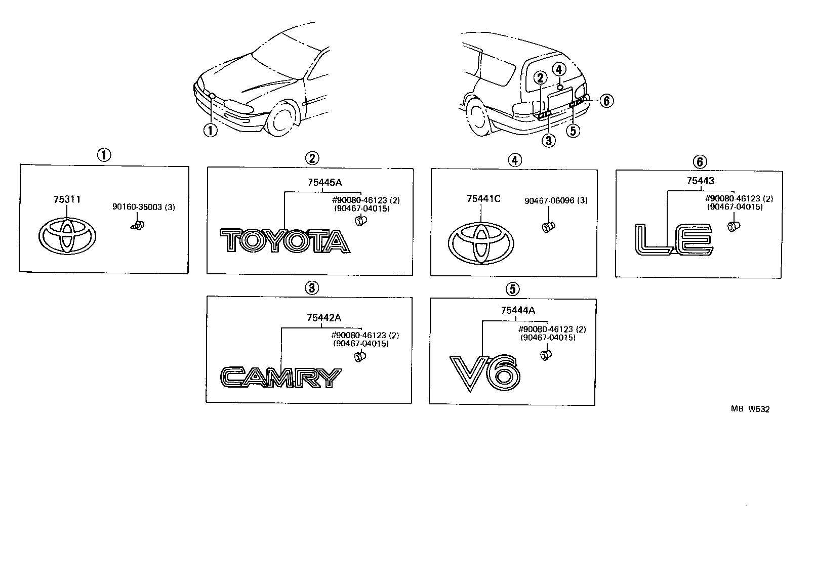 75443-AA030 PLATE, LUGGAGE COMPARTMENT DOOR, NO.3 product image