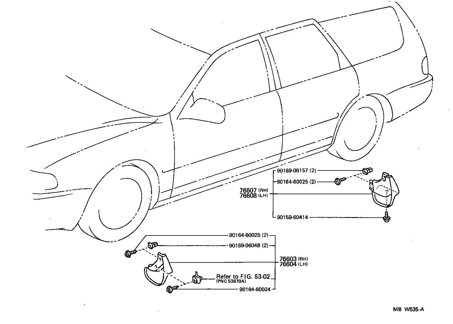 76871-06904 SPOILER SUB-ASSY, REAR product image