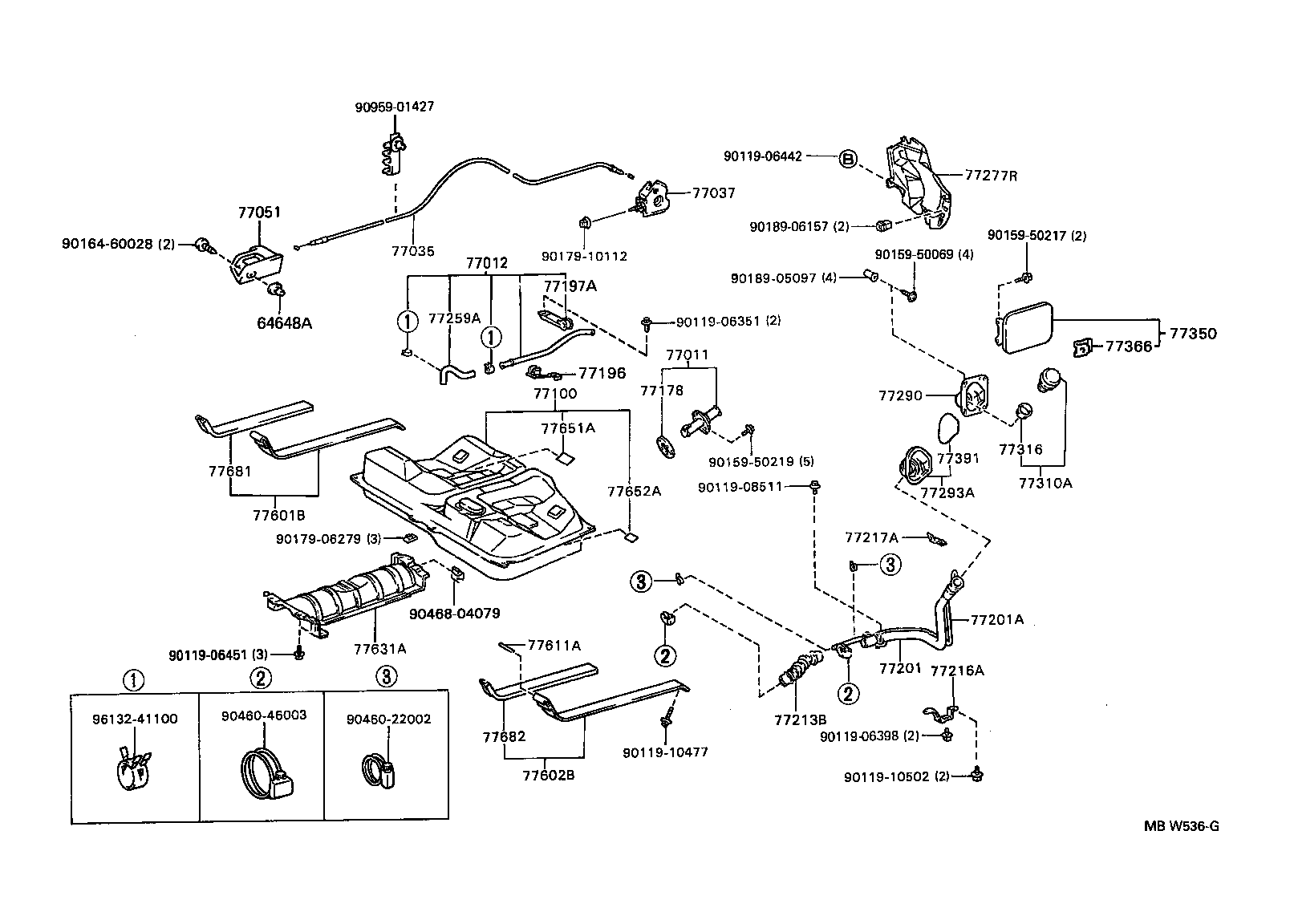 64648-AC010 GROMMET, LUGGAGE DOOR LOCK OPENER product image
