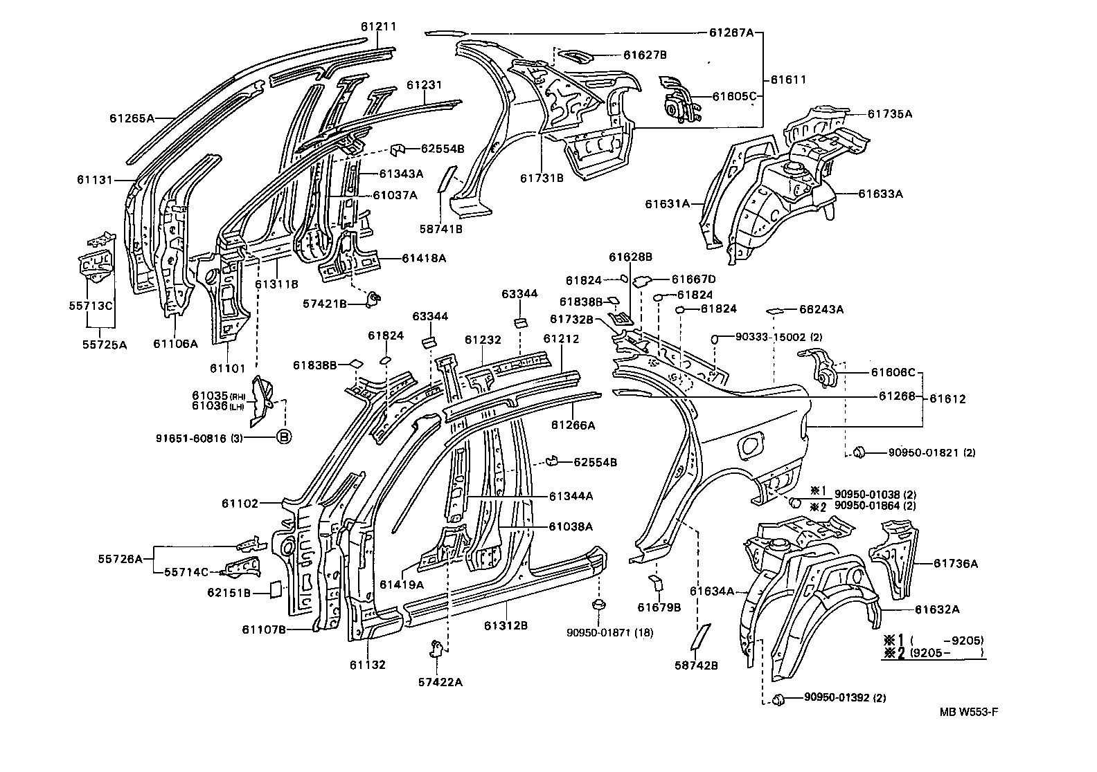 58741-05010 PROTECTOR, QUARTER PANEL, RH product image