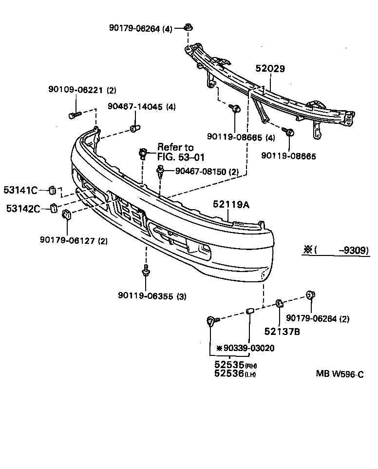 52029-12070 REINFORCEMENT SUB-ASSY, FRONT BUMPER, UPPER product image