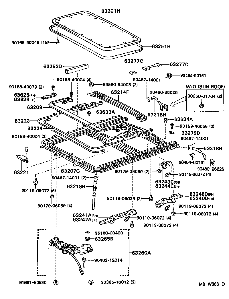 63111-12640 PANEL, ROOF product image