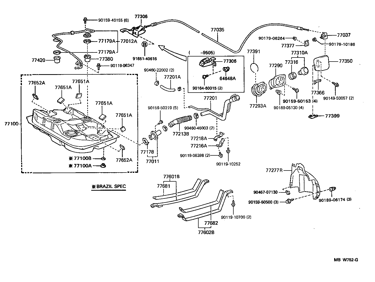 Toyota 77001-12660 TANK ASSY, FUEL