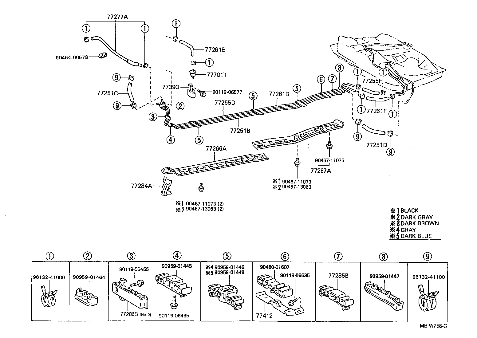 23222-11010 TUBE, FUEL RETURN JET product image