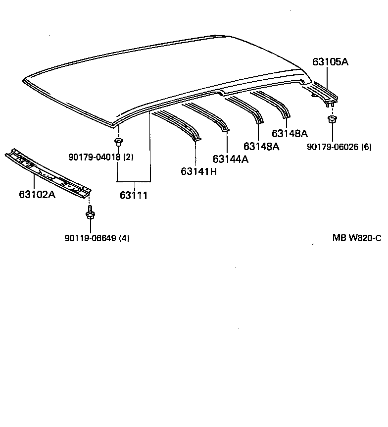 64165-33010 COVER, UPPER BACK PANEL HOLE, NO.1 product image