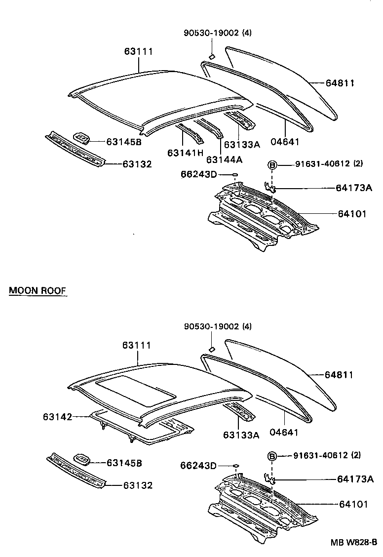 63111-13170 PANEL, ROOF product image