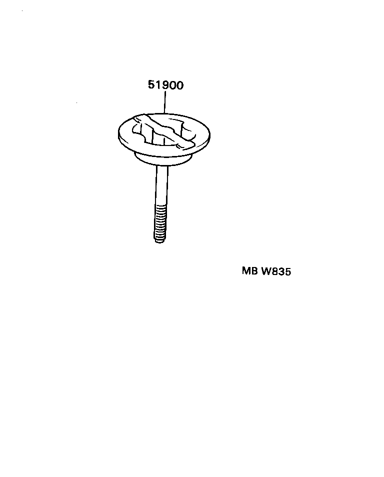 64777-12010 CLAMP, SPARE WHEEL COVER product image