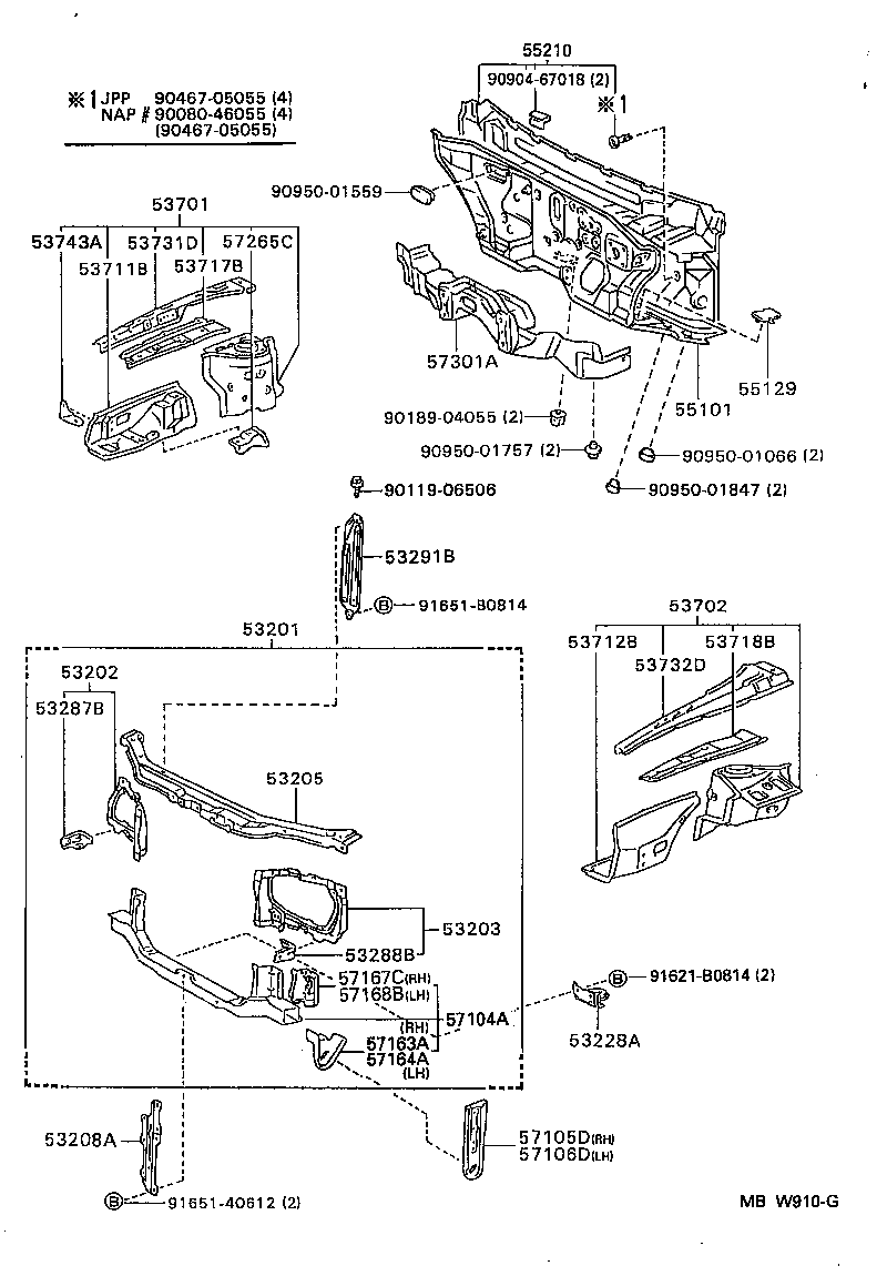 Toyota 55129-02010 COVER, DASH PANEL HOLE