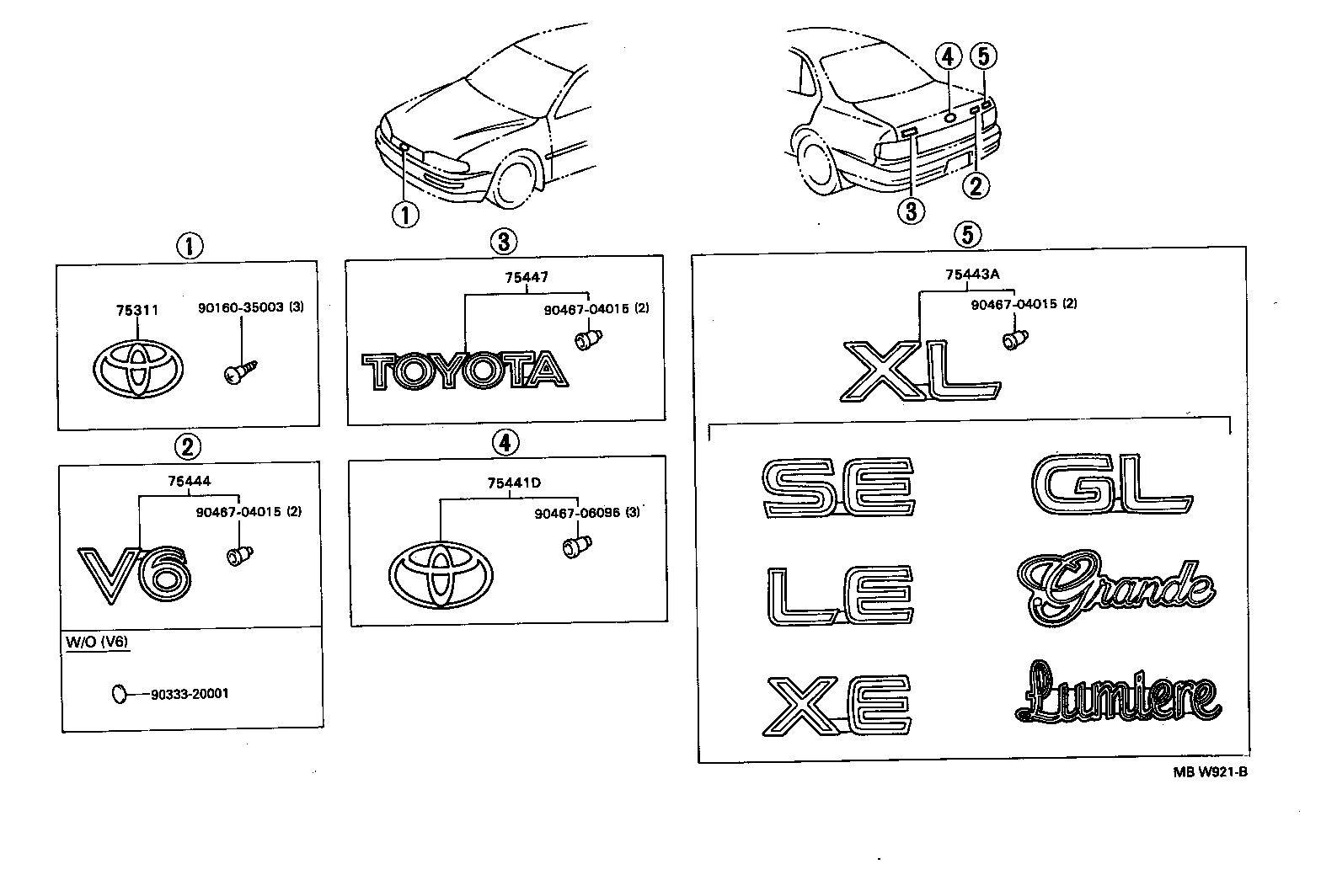 75447-06010 PLATE, LUGGAGE COMPARTMENT DOOR NAME, NO.7 product image