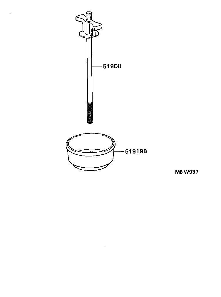 51900-20160 CARRIER ASSY, SPARE WHEEL product image