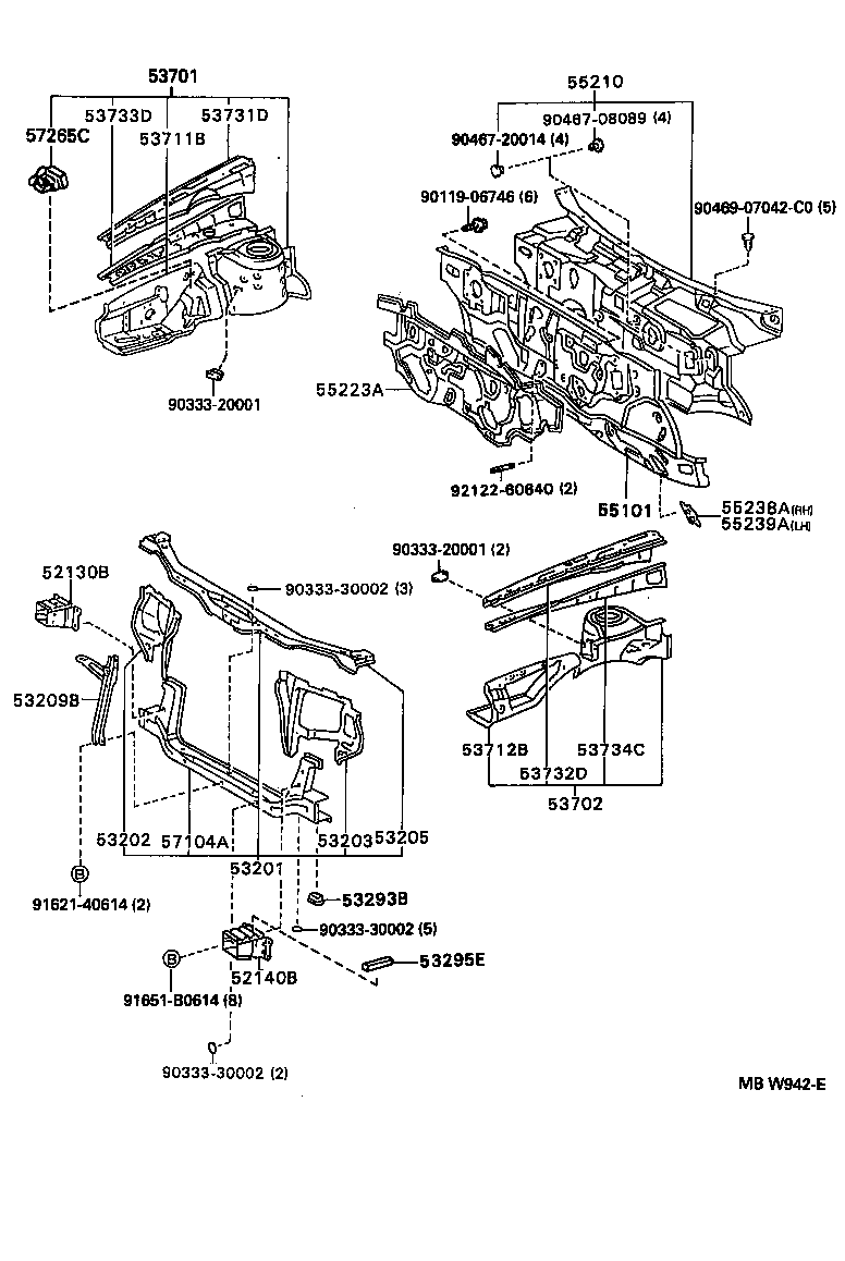 53295-20010 SEAL, COOL AIR INTAKE DUCT product image
