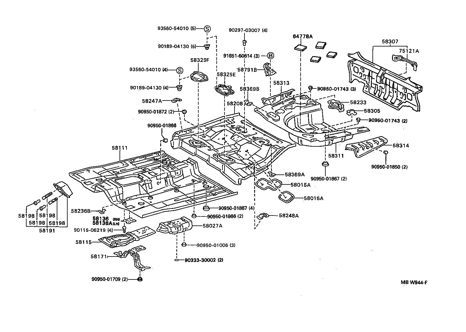 58027-20170 REINFORCE SUB-ASSY, SEAT BELT ANCHOR product image