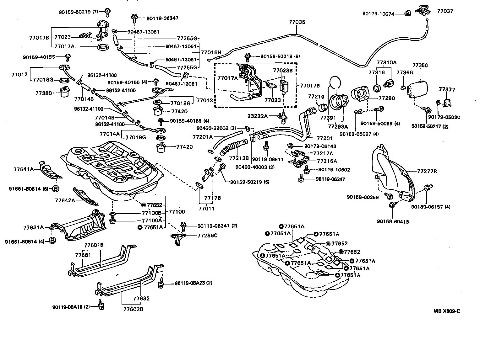 23222-64020 TUBE, FUEL RETURN JET product image