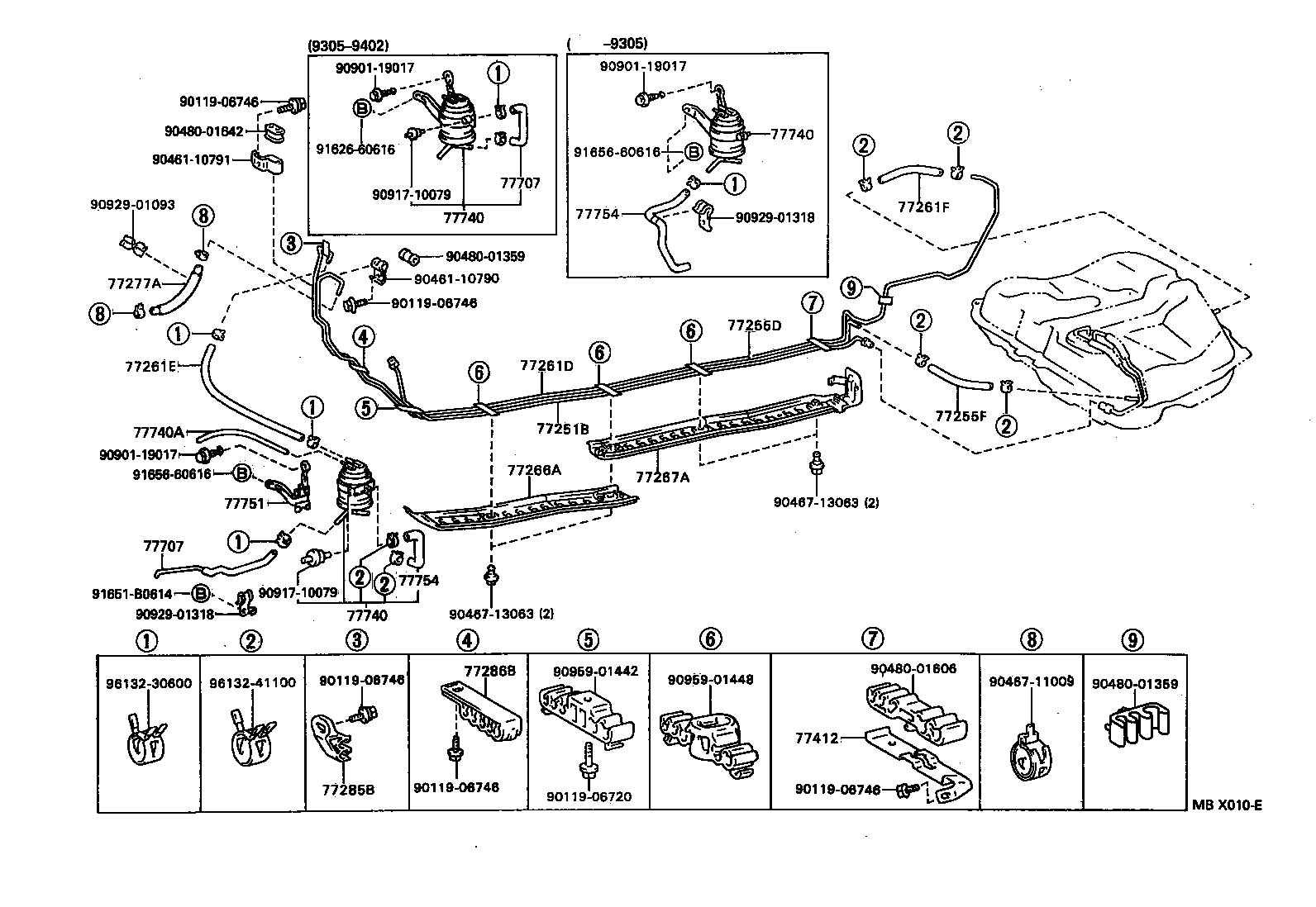 23222-64020 TUBE, FUEL RETURN JET product image