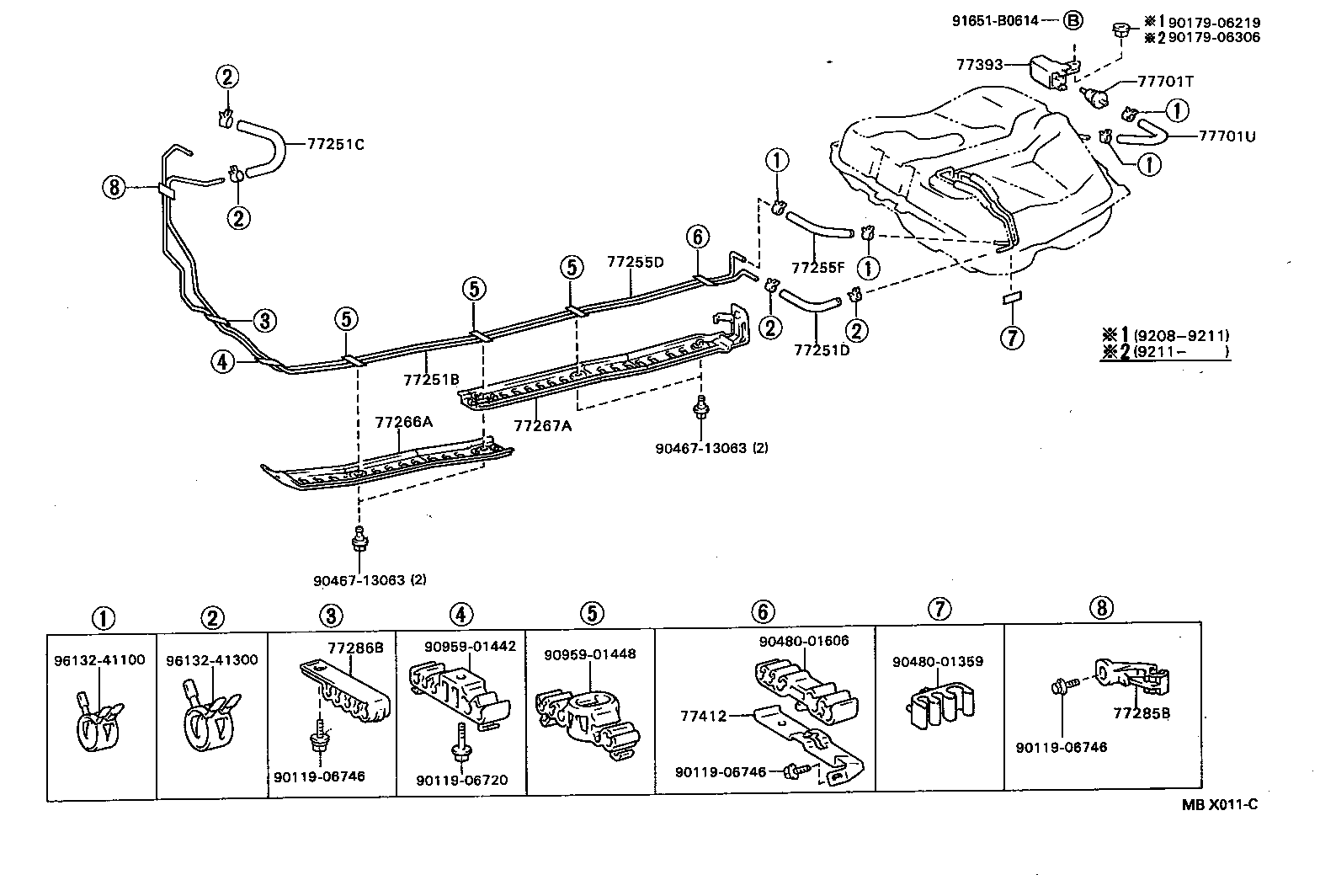 23222-64020 TUBE, FUEL RETURN JET product image