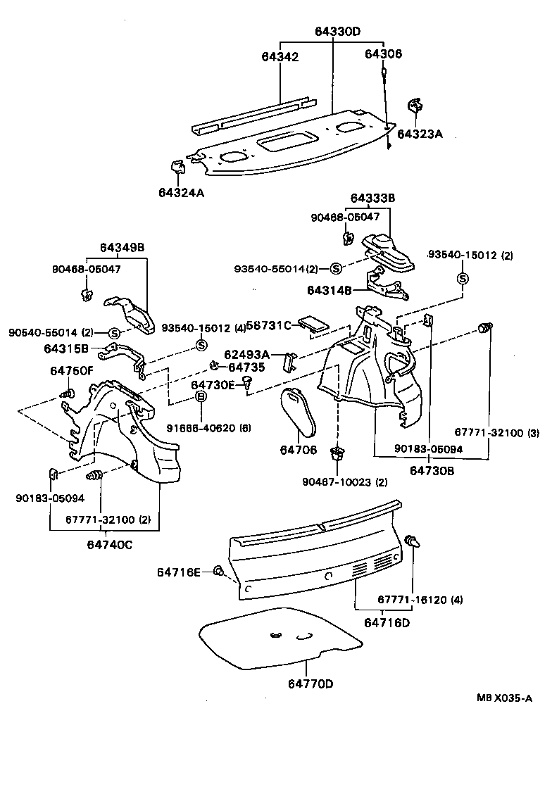 64770-16211 COVER ASSY, SPARE WHEEL product image
