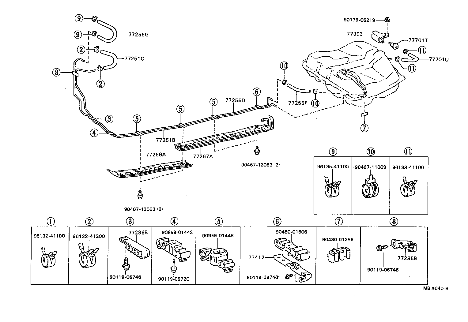 77255-20470 TUBE, FUEL RETURN product image