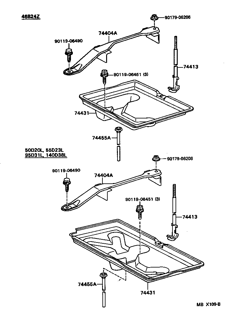 74407-22070 BOLT, BATTERY CLAMP product image