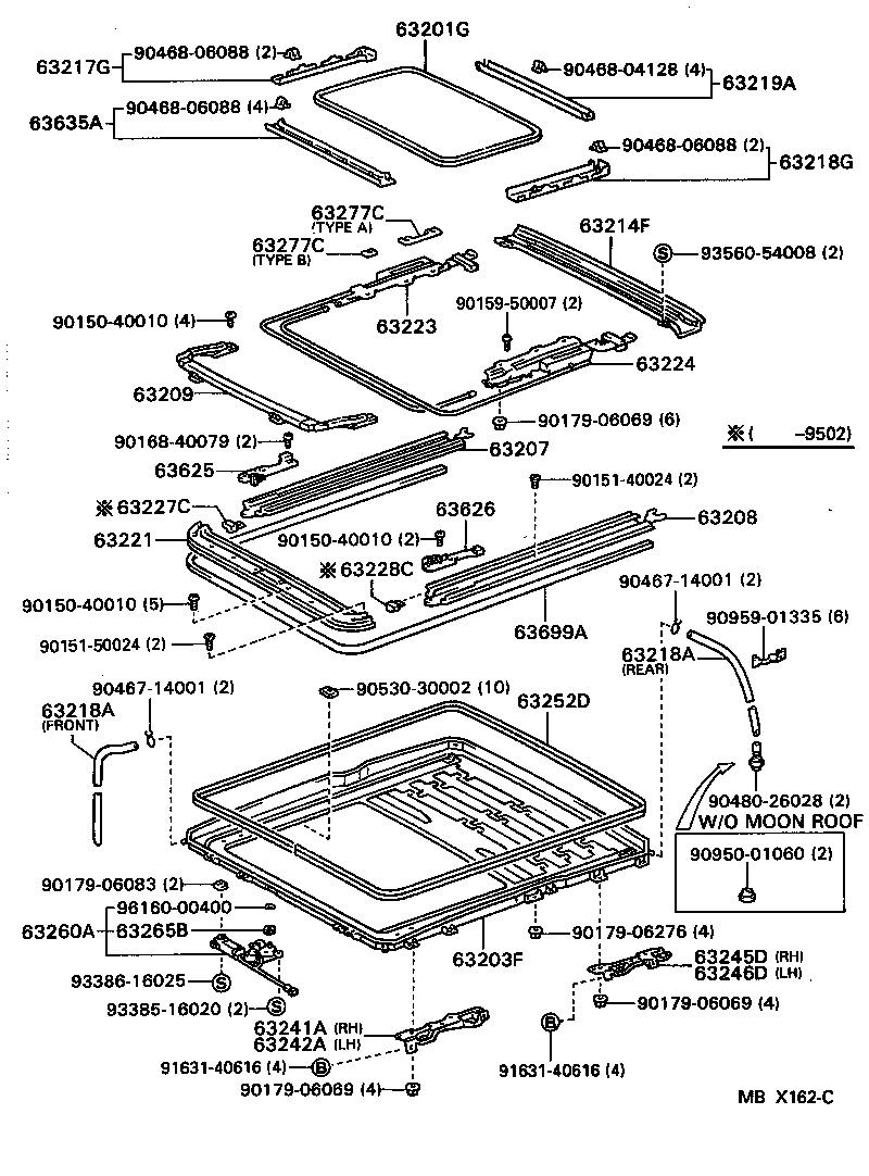 63111-22260 PANEL, ROOF product image