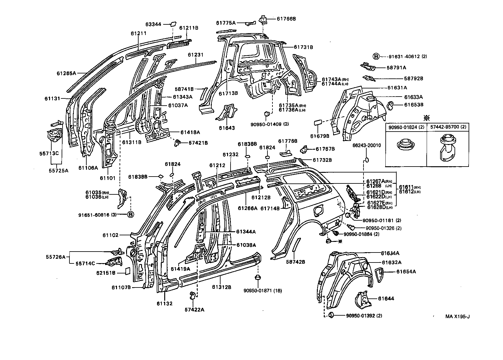 58741-05010 PROTECTOR, QUARTER PANEL, RH product image