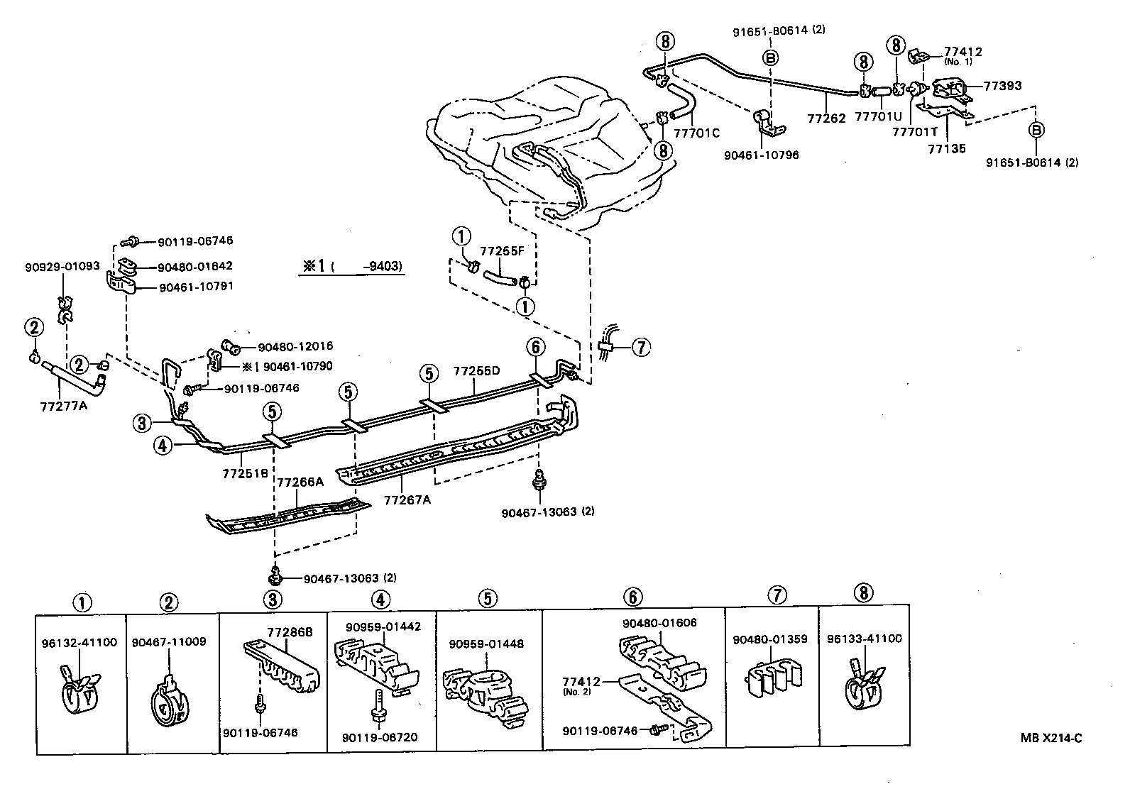 77262-21010 TUBE, FUEL EMISSION, NO.2 product image