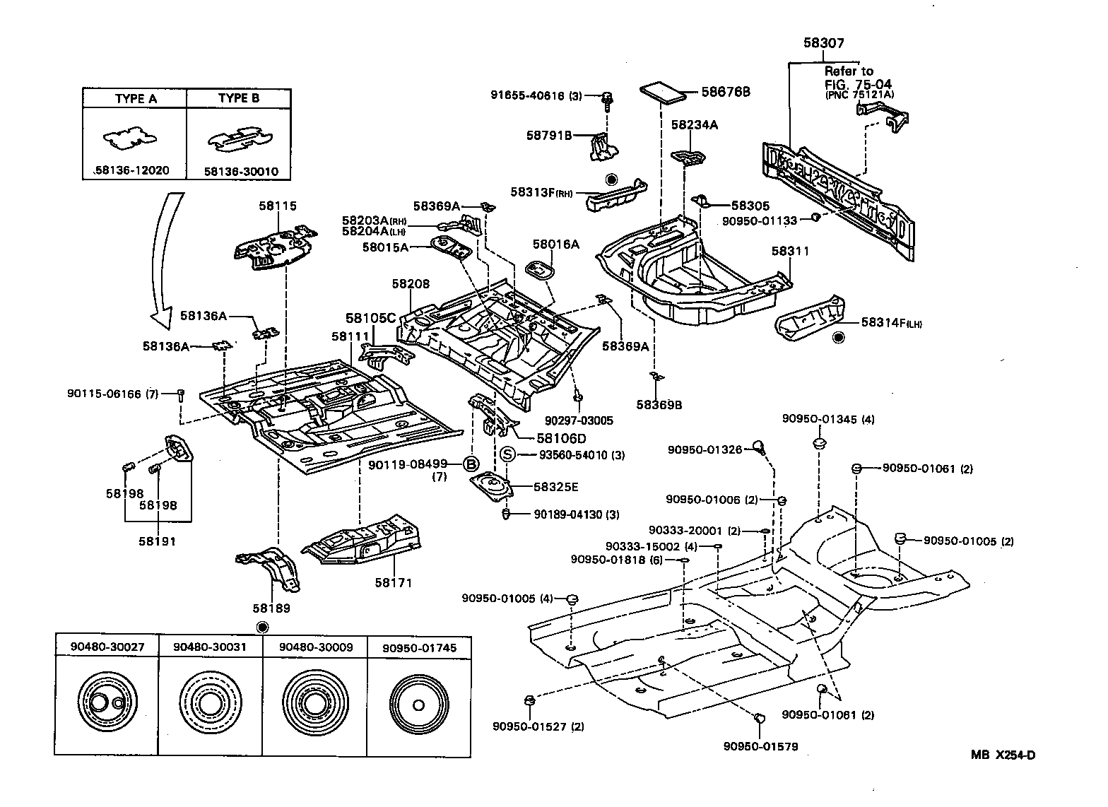58307-06030 PANEL SUB-ASSY, BODY LOWER BACK product image