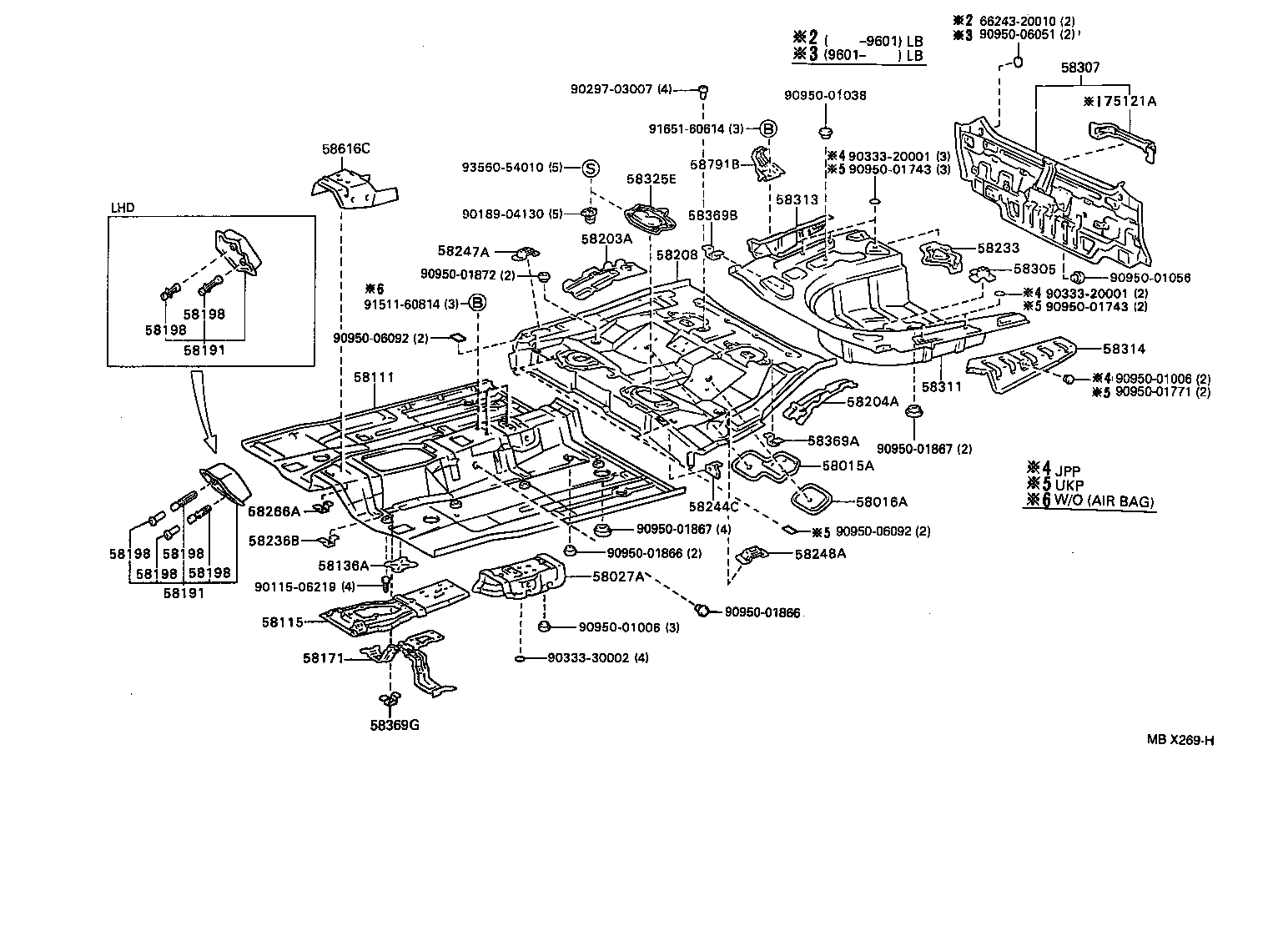 58107-05040 REINFORCEMENT, PARKING BRAKE BASE product image